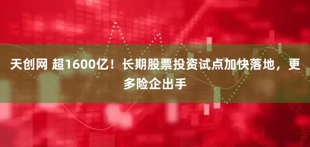 天创网 超1600亿！长期股票投资试点加快落地，更多险企出手